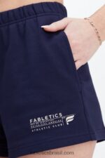 Fabletics marinha profunda/clube atlético 420HR373 short de moletom leve go-to-slim mulheres - Image 3