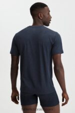 Fabletics marinho clássico 420HR3555 a camiseta restoreknit homens - Image 3