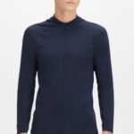 Fabletics marinho clássico 420HR3623 moletom do dia de treino homens