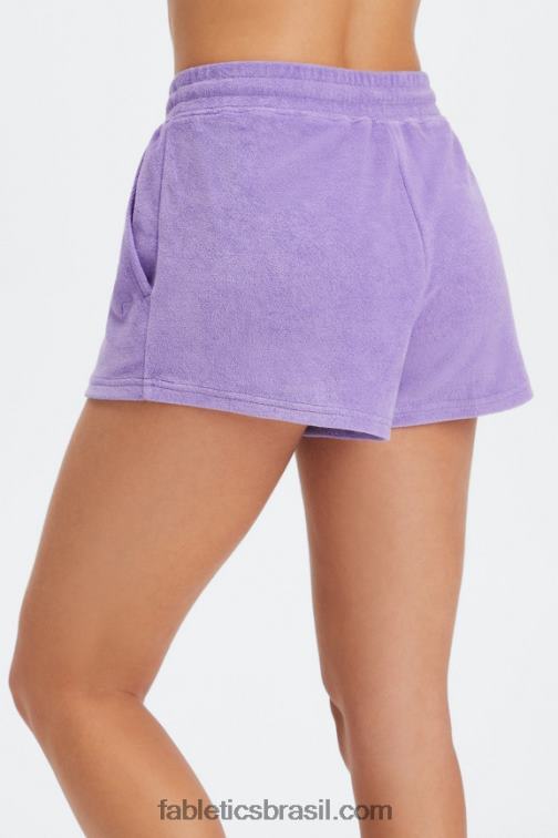 Fabletics marinho cristalino/driftscape 420HR507 toalha felpuda cordão curto mulheres - Image 2
