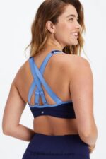 Fabletics marinho profundo/centáurea 420HR1400 belle sutiã esportivo de alto impacto mulheres - Image 2