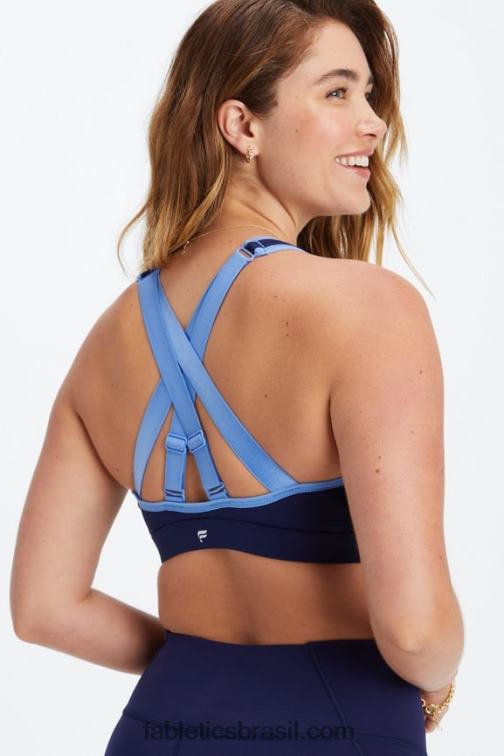 Fabletics marinho profundo/centáurea 420HR1400 belle sutiã esportivo de alto impacto mulheres - Image 2