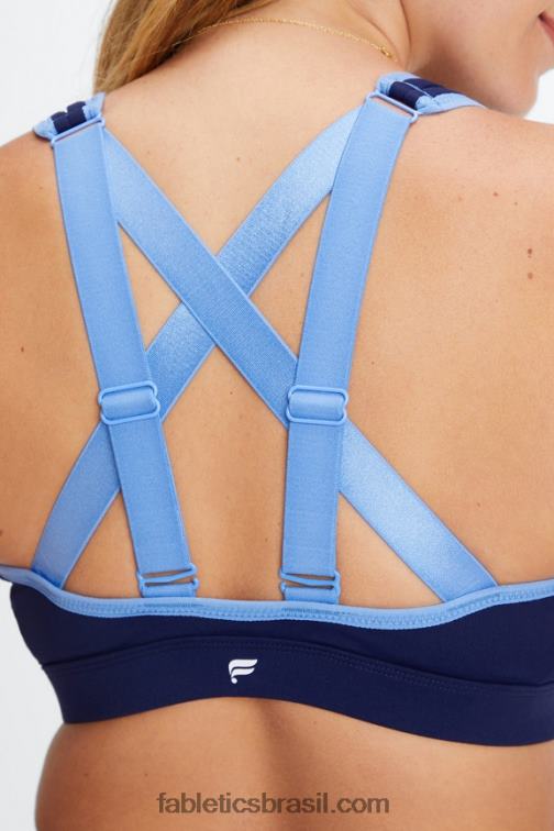 Fabletics marinho profundo/centáurea 420HR1400 belle sutiã esportivo de alto impacto mulheres - Image 3