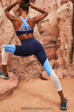 Fabletics marinho profundo/centáurea 420HR1400 belle sutiã esportivo de alto impacto mulheres - Image 5