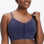 Fabletics marinho profundo lavado 420HR2818 sincronizar sutiã sem costura mulheres