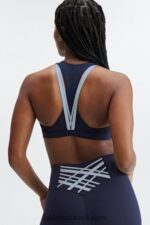Fabletics marinho profundo/nuvem de chuva 420HR1799 boost sutiã esportivo de médio impacto 123 mulheres - Image 3