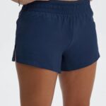 Fabletics marinho profundo/prata reflexivo 420HR272 respirar cintura média correr curto mulheres
