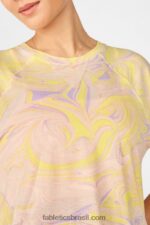 Fabletics mármore 420HR2092 camiseta raglan manga curta loveday mulheres - Image 3
