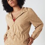 Fabletics marrom arenoso 420HR2814 jaqueta tecida rosa mulheres