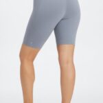 Fabletics meia-noite onda brilho/nascer do sol 420HR335 define powerhold cintura alta 9'' short 18 mulheres