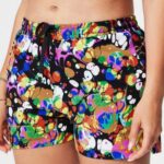 Fabletics merlot/multi 420HR239 aquele curto 3'' mulheres