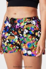 Fabletics merlot/multi 420HR239 aquele curto 3'' mulheres