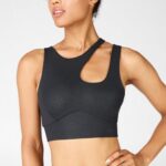 Fabletics miragem negra 420HR1933 sutiã esportivo de médio impacto callie mulheres