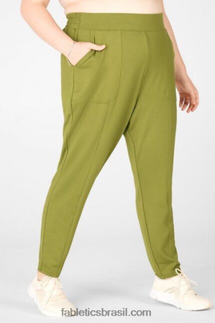 Fabletics mocha meru/preto 420HR190 jogger gemma mulheres