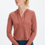 Fabletics mogno 420HR2449 moletom com capuz oásis mulheres