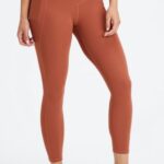Fabletics mogno 420HR928 legging oasis pureluxe hw crossover 7/8 mulheres