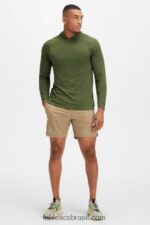 Fabletics musgo escuro 420HR3624 moletom do dia de treino homens - Image 3