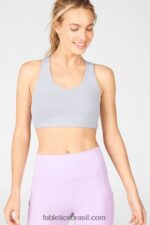 Fabletics neblina cinza/limão/roxo céu 420HR1931 sutiã esportivo de médio impacto vera mulheres - Image 3