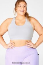 Fabletics neblina cinza/limão/roxo céu 420HR1932 sutiã esportivo de médio impacto vera mulheres - Image 3