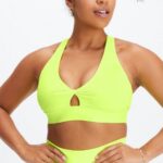 Fabletics néon 420HR1723 sutiã esportivo oasis twist 109 mulheres