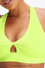 Fabletics néon 420HR1723 sutiã esportivo oasis twist 109 mulheres - Image 4