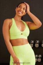 Fabletics néon 420HR1723 sutiã esportivo oasis twist 109 mulheres - Image 6