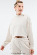 Fabletics névoa cinza 420HR2522 pulôver eco consciente mulheres