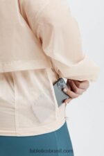 Fabletics névoa cinza 420HR2687 jaqueta meio zíper cortada em cinza mulheres - Image 2