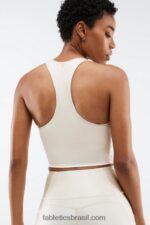 Fabletics névoa cinza brilhar 420HR2224 tanque de sutiã embutido averie shine mulheres - Image 2