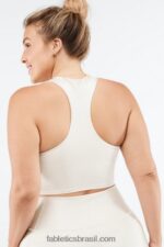 Fabletics névoa cinza brilhar 420HR2225 tanque de sutiã embutido averie shine mulheres - Image 2