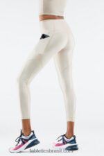 Fabletics névoa cinza brilhar 420HR898 legging oasis pureluxe cintura alta brilho 7/8 mulheres - Image 2