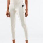 Fabletics névoa cinza brilhar 420HR898 legging oasis pureluxe cintura alta brilho 7/8 mulheres
