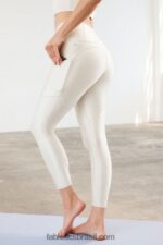 Fabletics névoa cinza brilhar 420HR898 legging oasis pureluxe cintura alta brilho 7/8 mulheres - Image 5