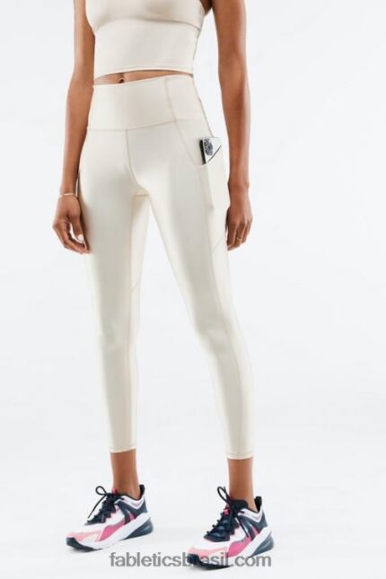 Fabletics névoa cinza brilhar 420HR898 legging oasis pureluxe cintura alta brilho 7/8 mulheres