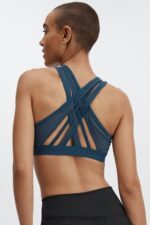 Fabletics nova azul 420HR1387 sutiã esportivo de alto impacto faye mulheres - Image 2