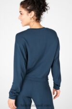 Fabletics nova azul 420HR2715 moletom manga julie dolman mulheres - Image 3