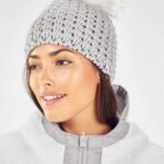 Fabletics nuvem 420HR3032 gorro de pompom grosso mulheres