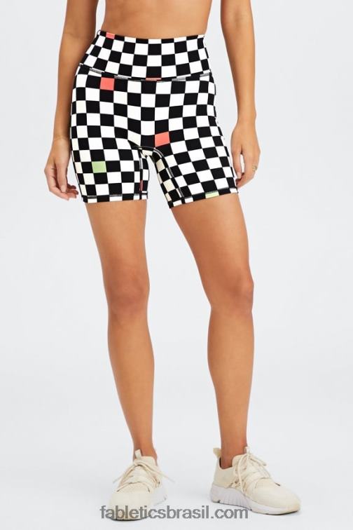 Fabletics nuvem de chuva/preto 420HR495 qualquer lugar motion365 cintura alta 6'' curto mulheres - Image 2