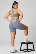 Fabletics nuvem de tempestade/ombre o dia todo 420HR410 boost powerhold cintura alta 6'' short mulheres - Image 4