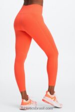 Fabletics nuvem lilás/rosa fosca 420HR677 define powerhold cintura alta 7/8 legging 26 mulheres