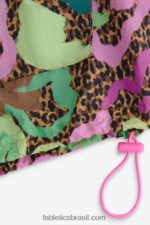 Fabletics oásis tropical/prata reflexiva 420HR2741 blusão peso mosca superdimensionado mulheres - Image 5