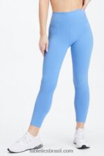 Fabletics olival/prata reflexiva/gráfico 420HR686 define powerhold cintura alta 7/8 legging 28 mulheres - Image 2