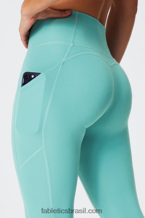 Fabletics onda ártica 420HR797 legging oasis pureluxe cintura alta 7/8 50 mulheres - Image 4