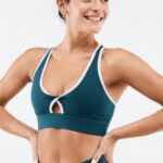 Fabletics onda da meia-noite / brilho de lavanda 420HR1733 sutiã esportivo oasis twist 111 mulheres