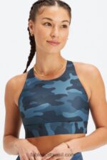 Fabletics onda da meia-noite camuflagem grande 420HR1344 sutiã esportivo antiderrapante 91 mulheres - Image 2