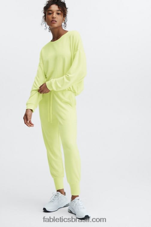 Fabletics onda da meia-noite / marinha profunda 420HR20 corredor de luxo terry 2 mulheres - Image 4