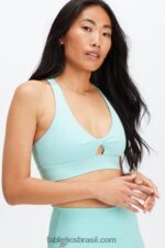 Fabletics onda de cristal 420HR1719 sutiã esportivo oasis twist 108 mulheres
