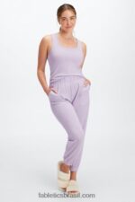 Fabletics onda de mogno/cristal 420HR80 calça cônica restoreknit mulheres