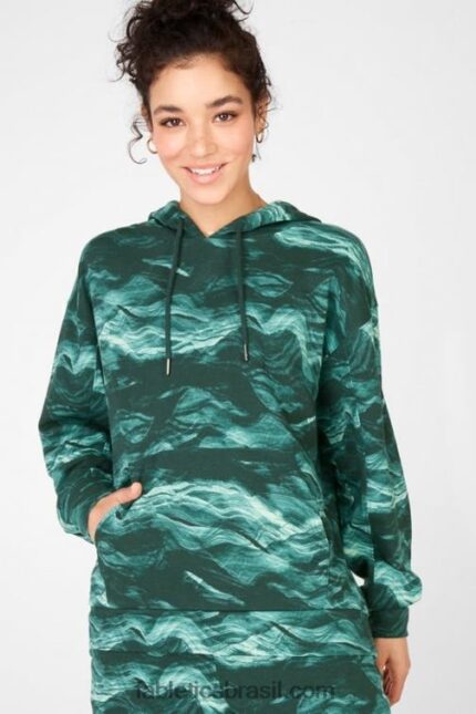 Fabletics ondas de cristal 420HR2543 moletom com capuz esmi mulheres