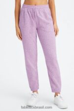 Fabletics orquídea leopardo de dois tons/lavanda quente 420HR72 calça de moletom de lã forever mulheres